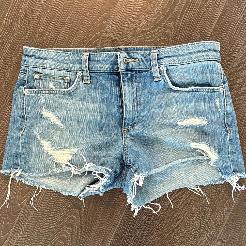 Joe's Jeans Light Blue Distressed Shorts